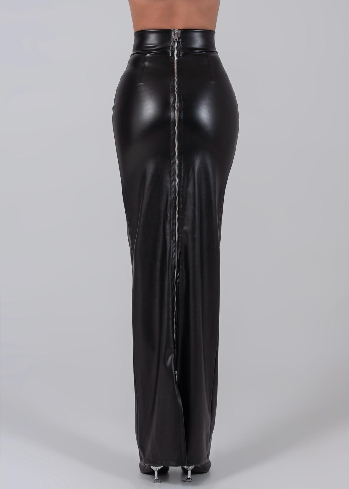 Vegan Leather Skirt