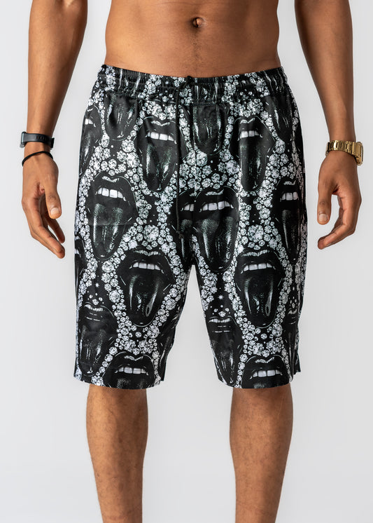 Black diamond mouth shorts