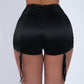 Satin Strapped Shorts