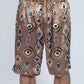 Brown Evil Eye Shorts