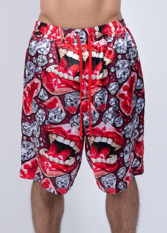 Diamond Mouth Shorts