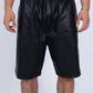 Black Leather Shorts