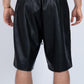 Black Leather Shorts