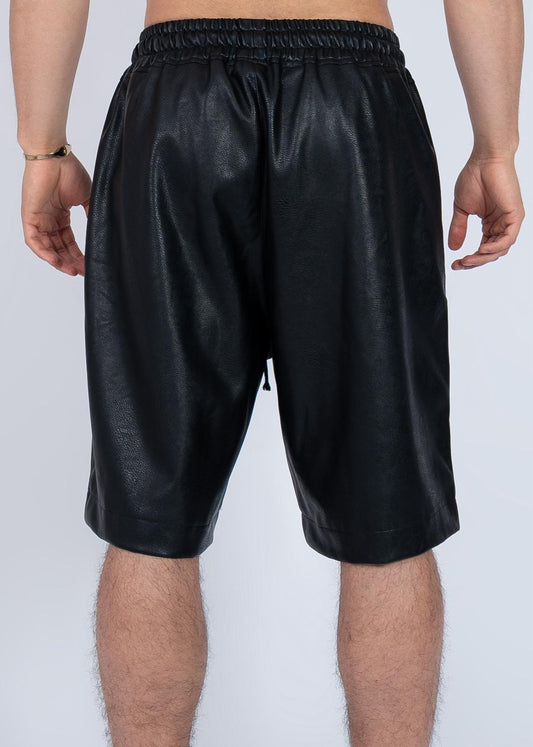 Black Leather Shorts