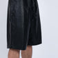 Black Leather Shorts
