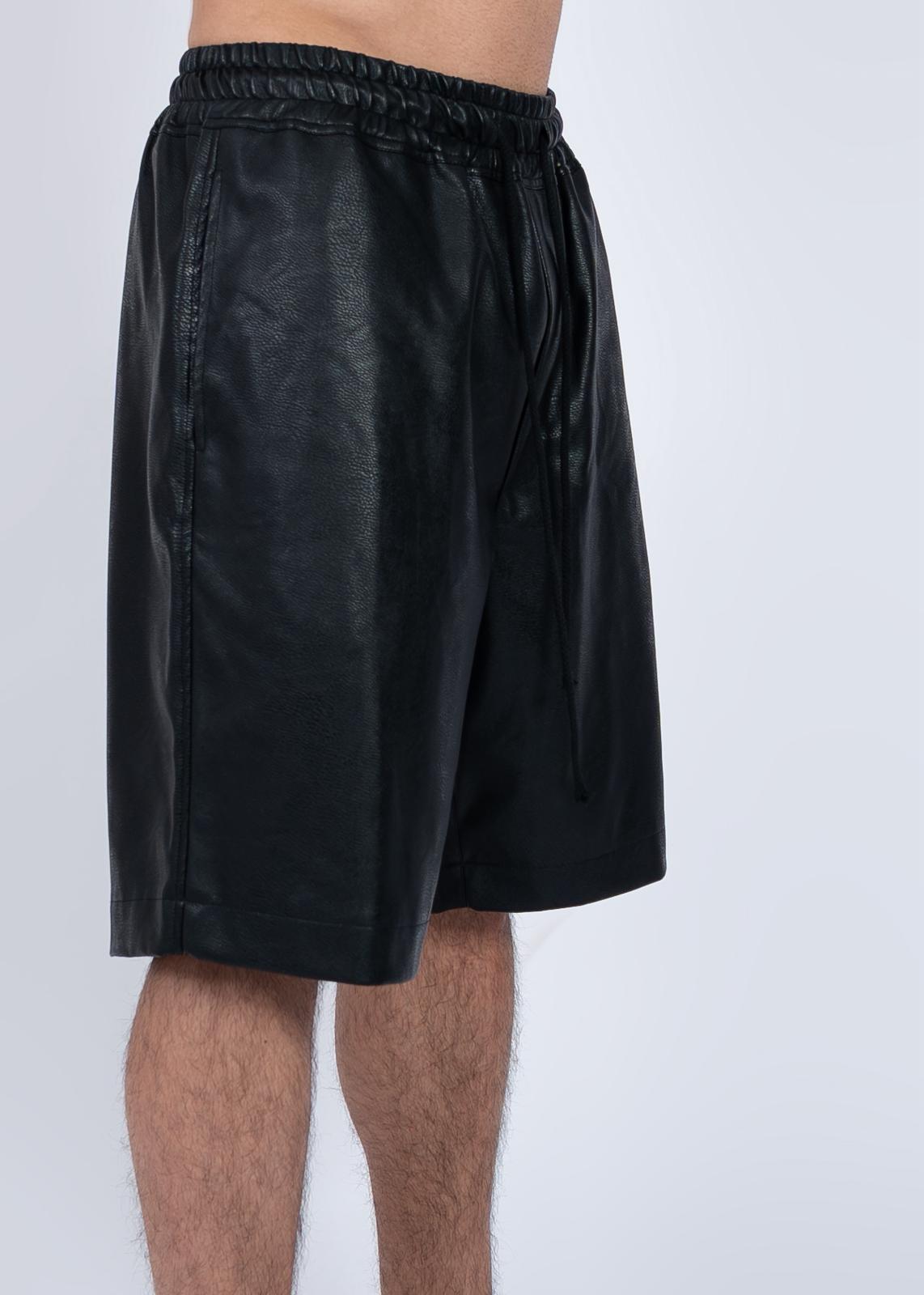 Black Leather Shorts