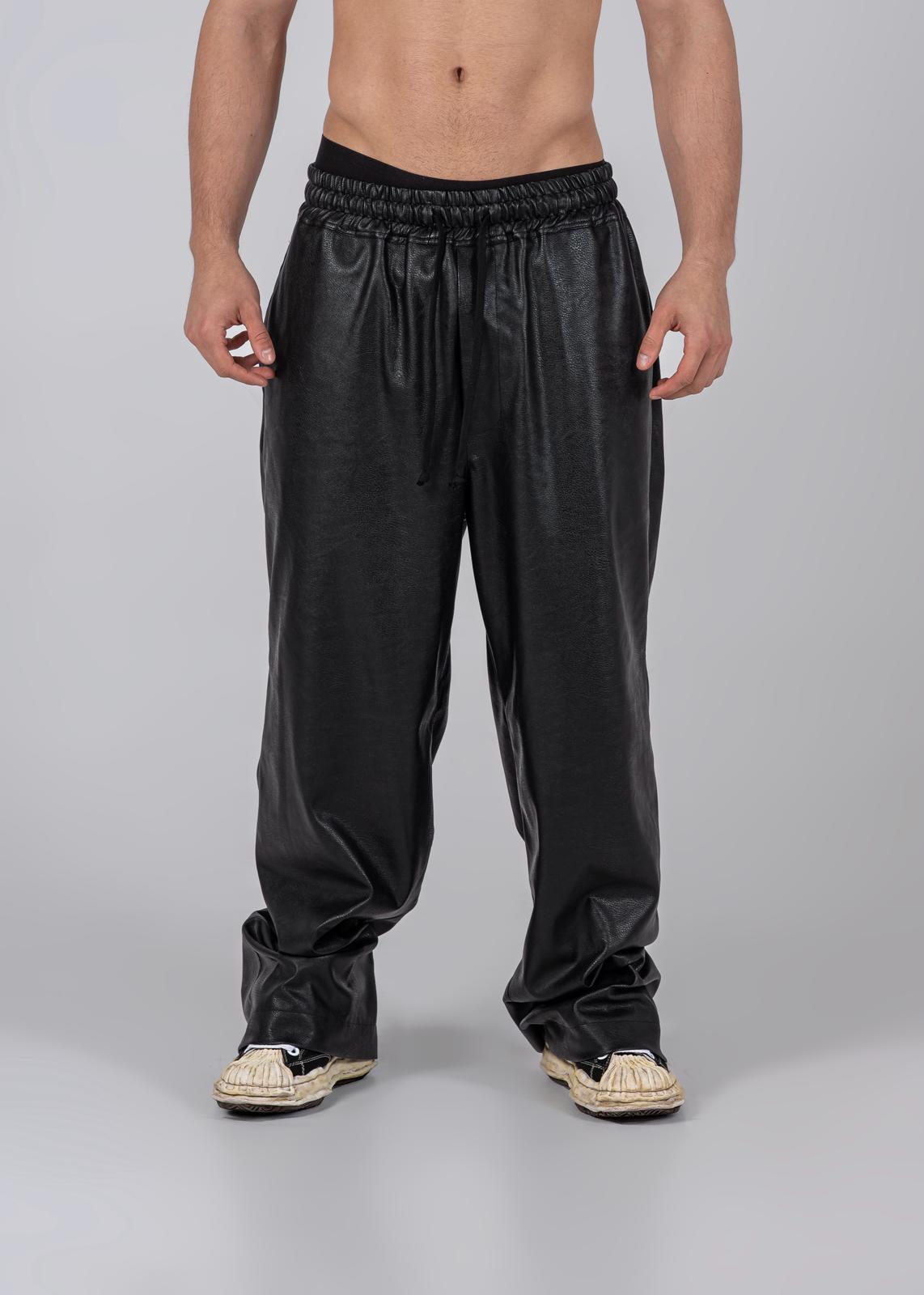 Zipper Vegan Leather Pants